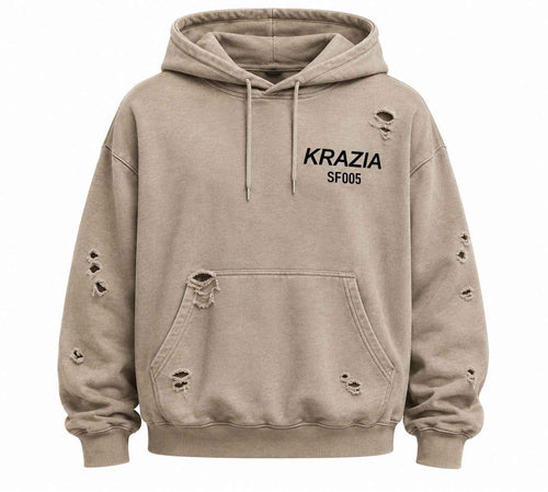 [PRE-ORDER] KRAZIA SF005-DISTRESSED OVERSIZED HOODIE