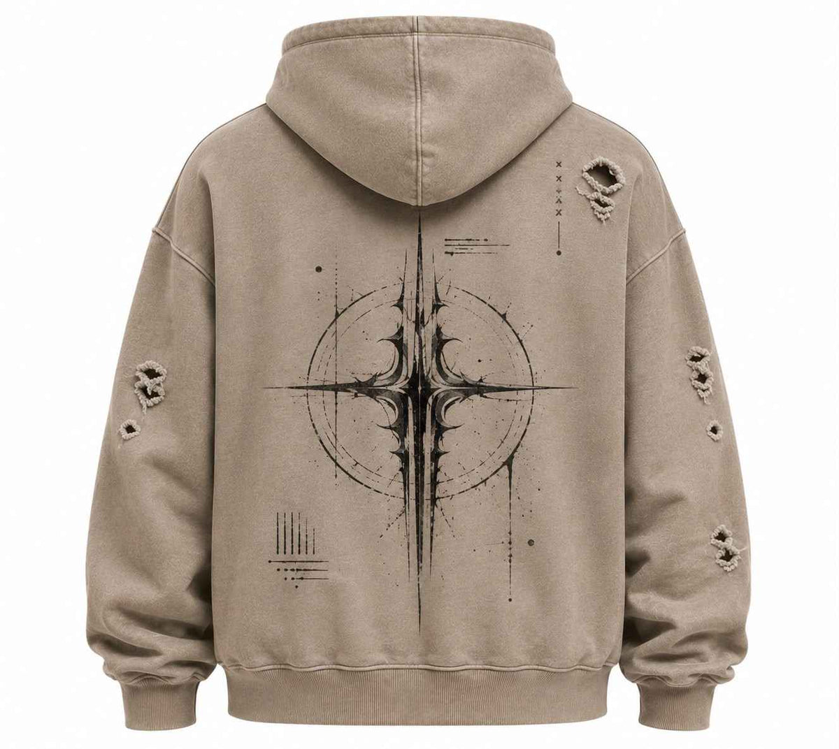 [PRE-ORDER] KRAZIA SF005-DISTRESSED OVERSIZED HOODIE